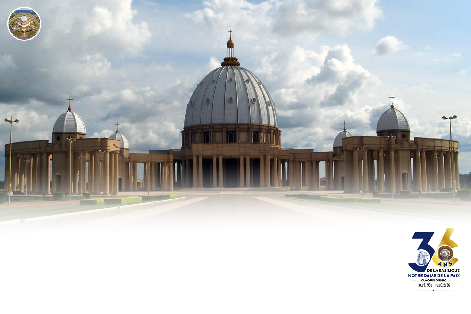 La Basilique Notre Dame de la Paix de Yamoussoukro : 36 ans déjà… et une histoire qui continue.